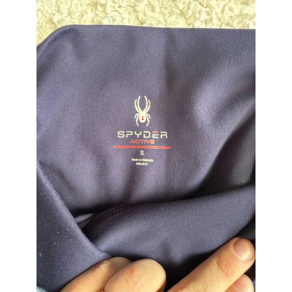 Women's Spyder Active Leggings Size S Navy Blue - Picture 3 of 6